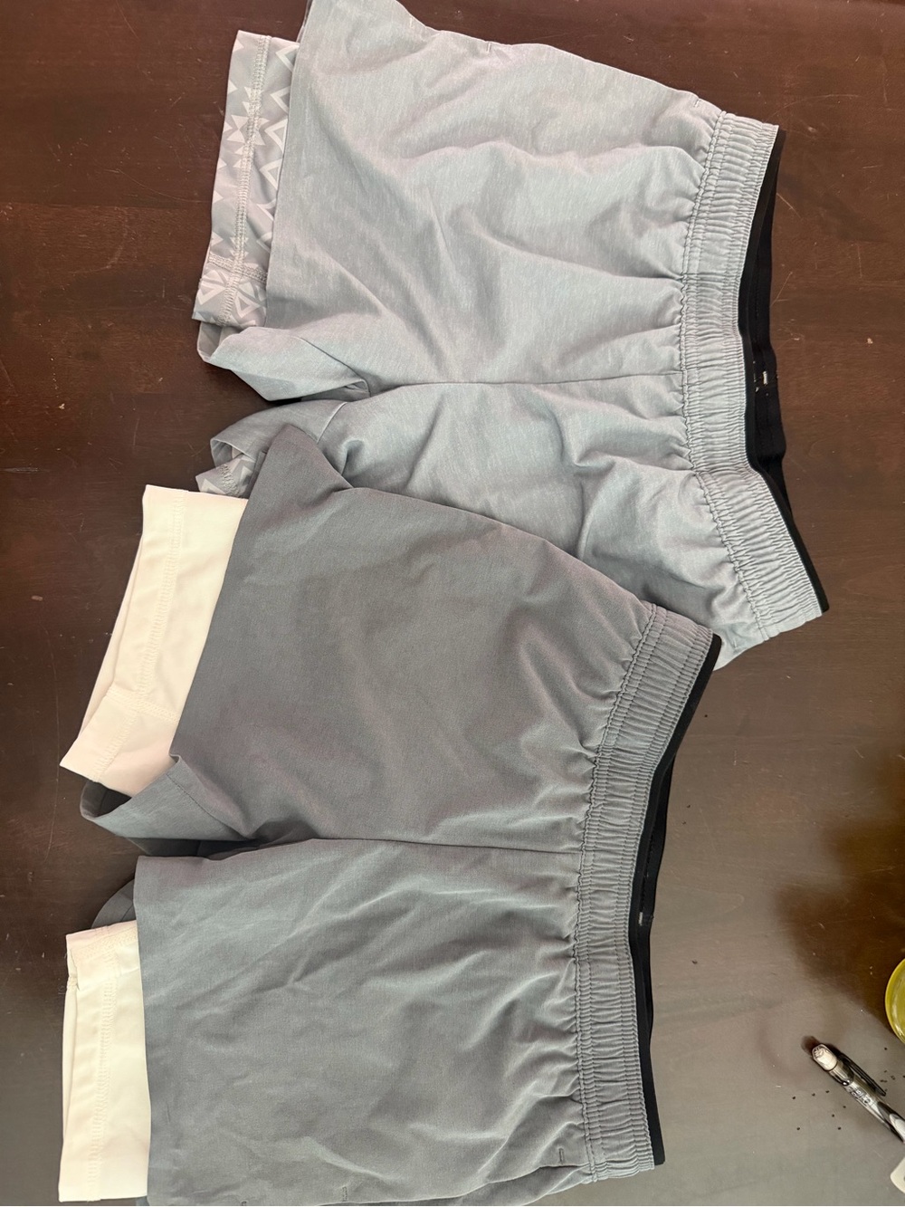chubbies Gray Kids Athletic Shorts with Inner Liner